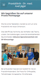 Mobile Screenshot of praxisdrjaeger.de